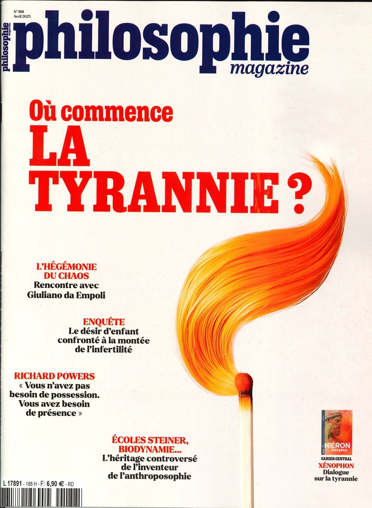 Philosophie Magazine n°188 : Où commence la tyrannie ? - Avril 2025