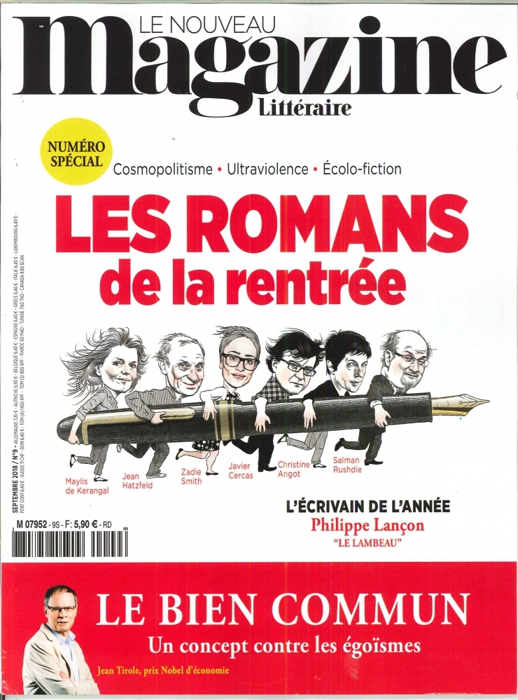Le Nouveau Magazine Littéraire N°9 Les Romans de la rentrée  - septembre 2018