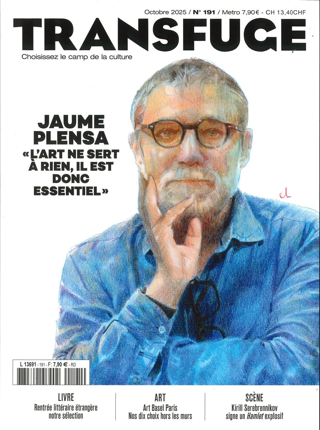 Transfuge n°191 : Jaume Plensa - Octobre 2025