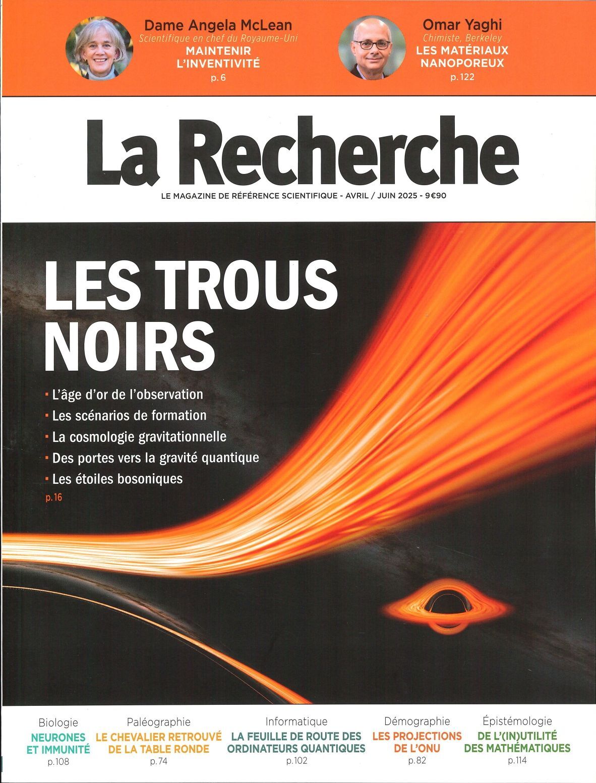 La Recherche N°581 : Les trous noirs - Avril/Juin 2025