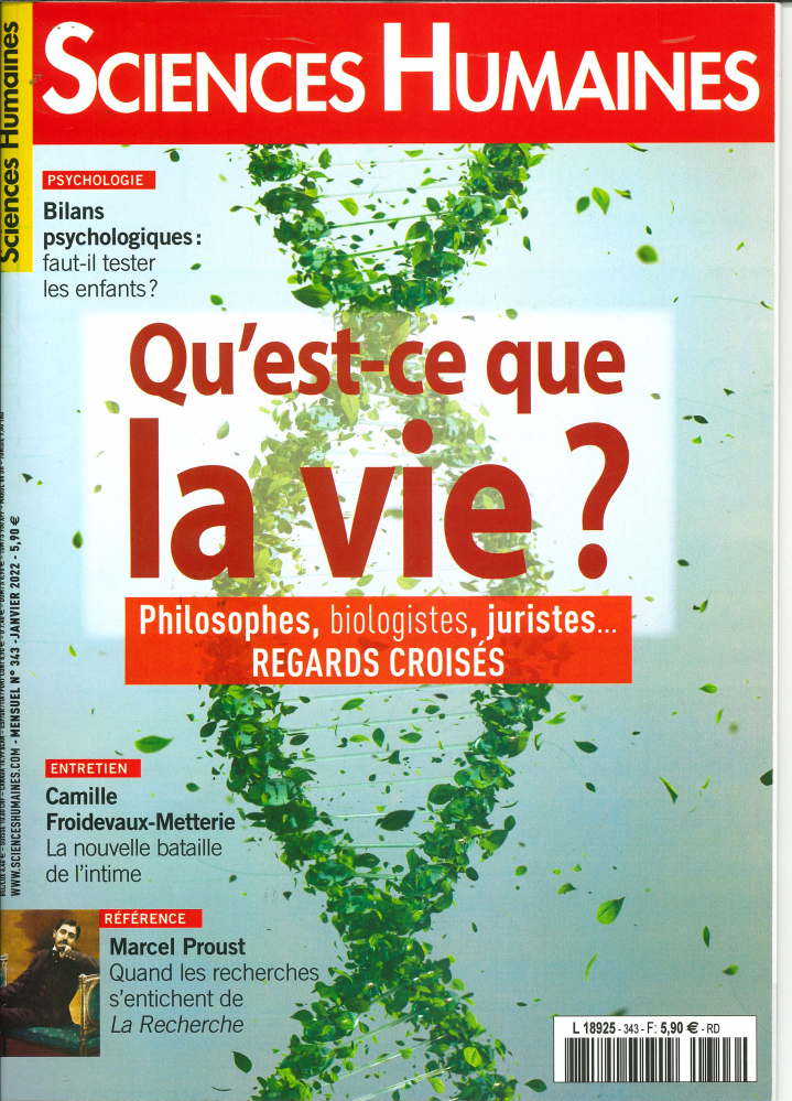 Sciences Humaines n°343 - janvier 2022
