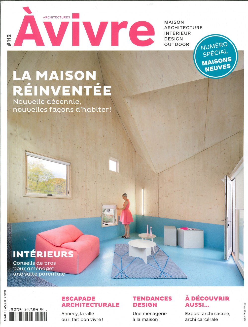 Architecture à Vivre N°112 La maison réinventée  - mars/avril 2020