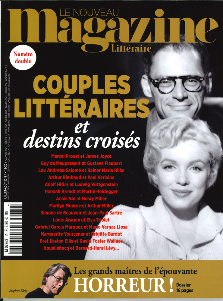 Le Nouveau Magazine Littéraire N°19/20 Couples littéraires et destin croisés - juillet/août 2019