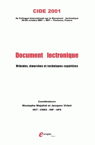 Document électronique - méthodes, démarches et techniques cognitives
