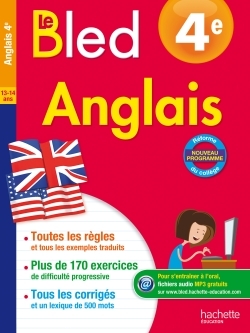 Cahier Bled - Anglais 4E