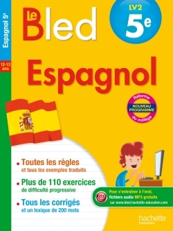Cahier Bled - Espagnol 5e