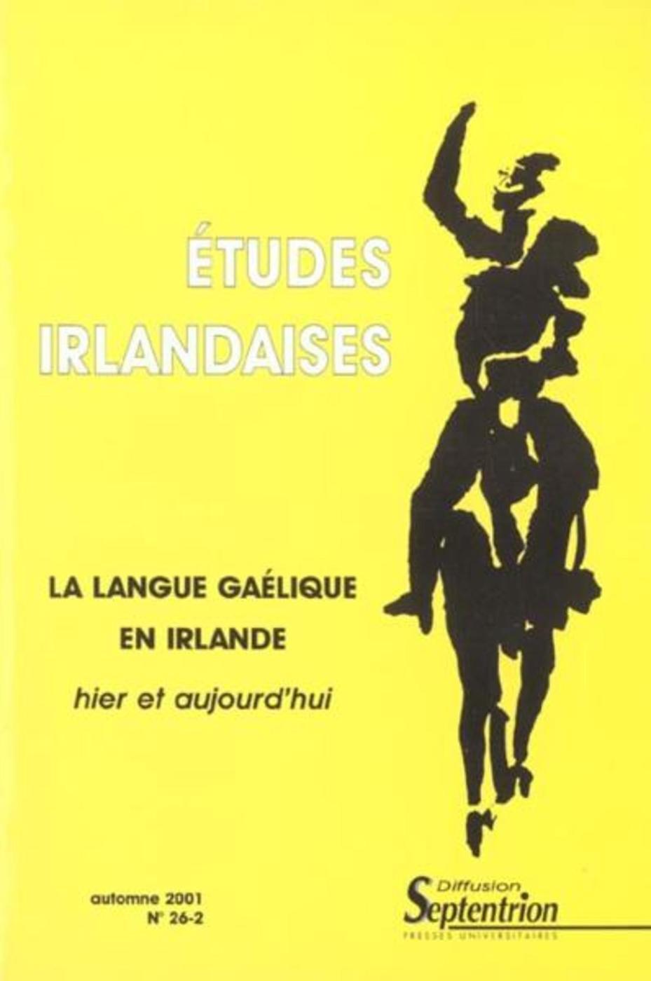 Revue Etudes irlandaises N 26 2