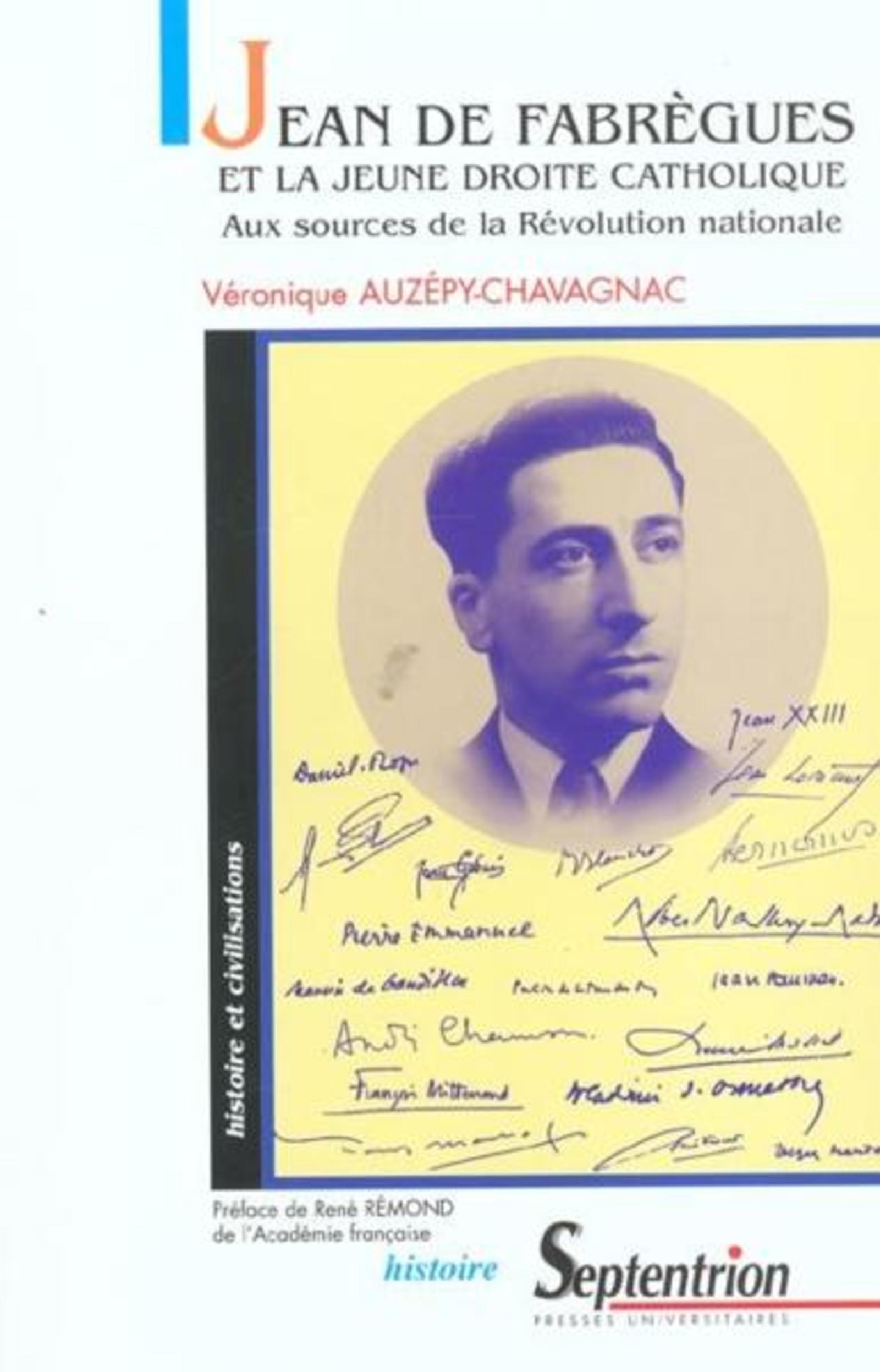 Jean De Fabrègues et la jeune droite catholique