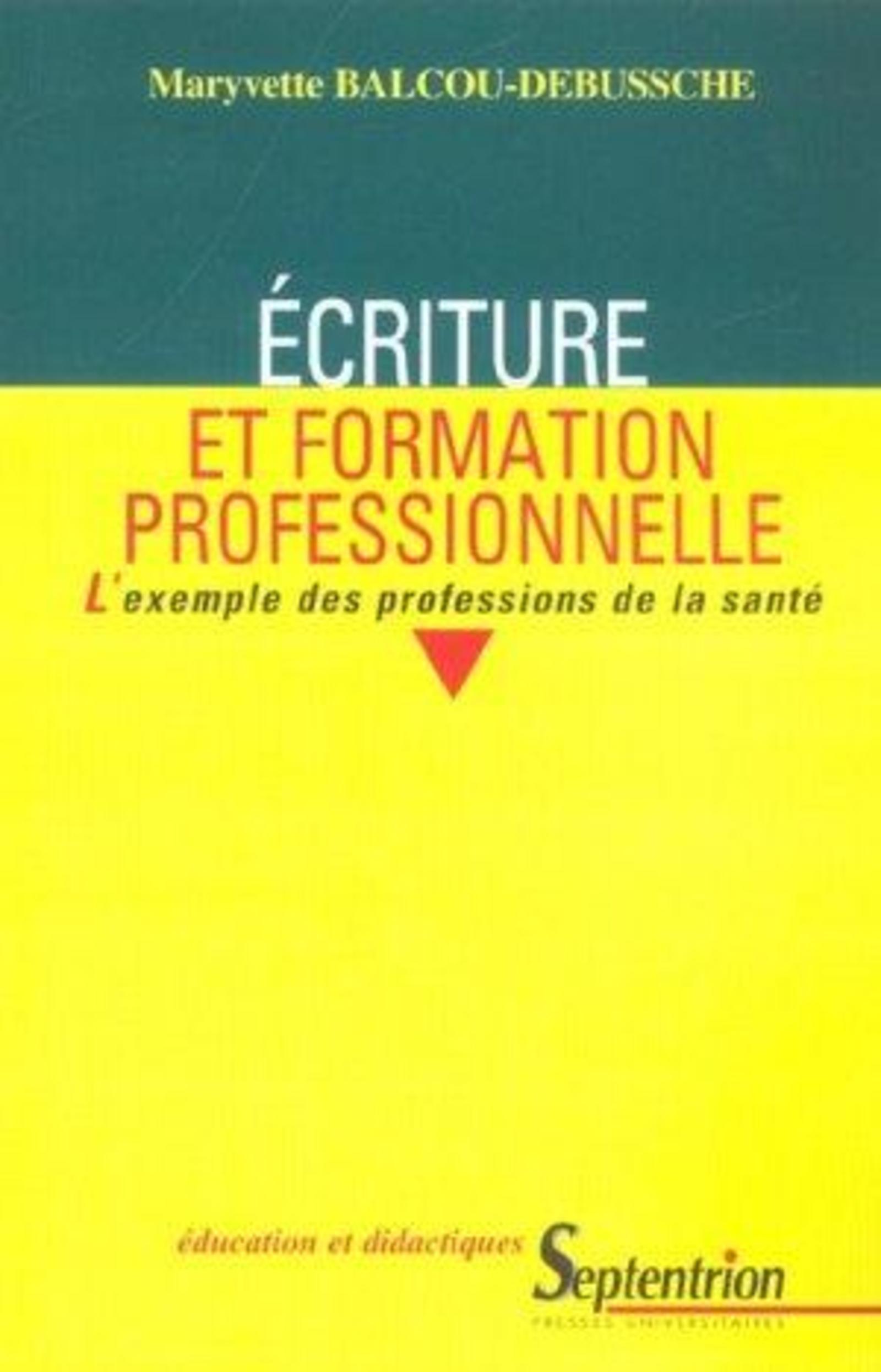 ECRITURE ET FORMATION PROFESSIONNELLE