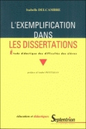 L'exemplification dans les dissertations - étude didactique des difficultés des élèves