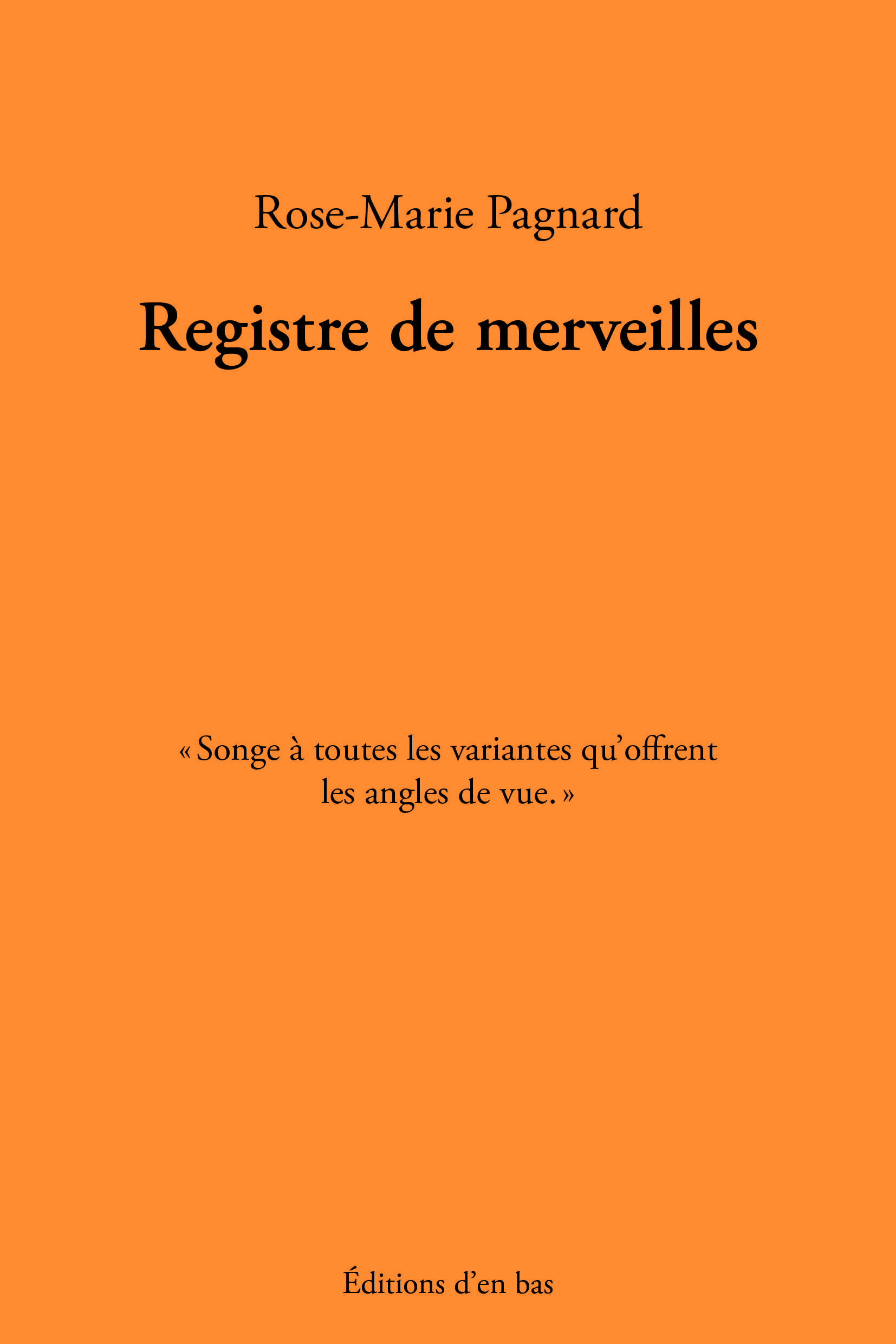 Registre de merveilles