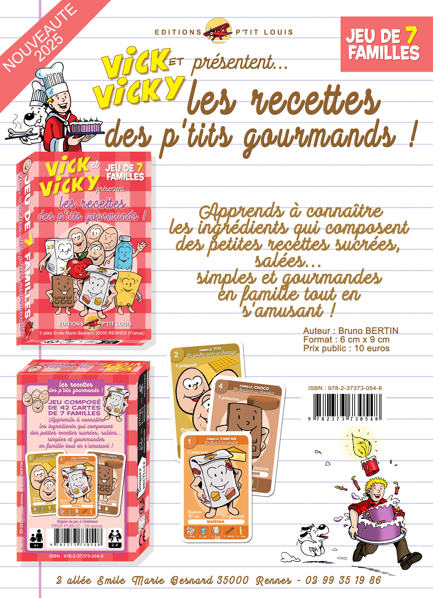 JEU DE 7 FAMILLES - LES RECETTES DES P'TITS GOURMANDS