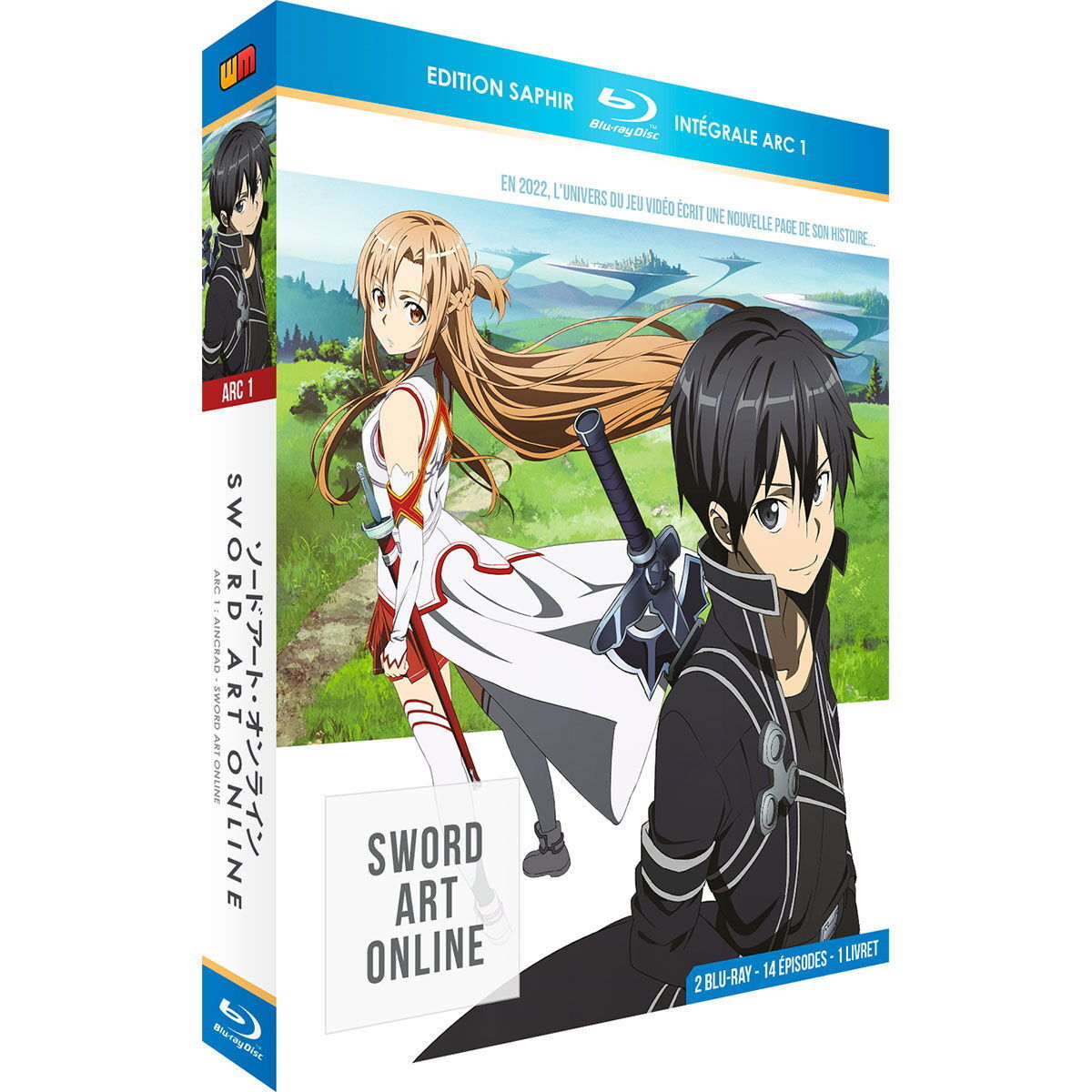 SWORD ART ONLINE ARC 1 (SAO) ED. SAPHIR - 2 BLU-RAY + LIVRET