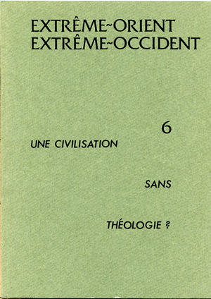 Une civilisation sans theologie ?