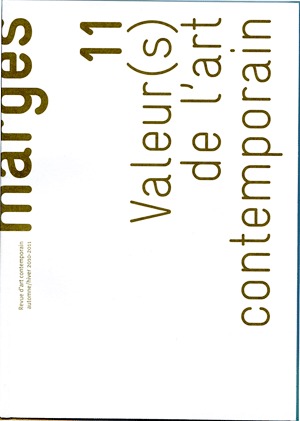 Valeur(s) de l'art contemporain exposition économie usage