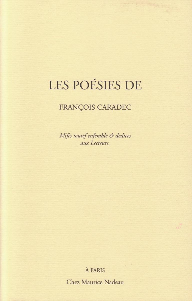 Les poésies