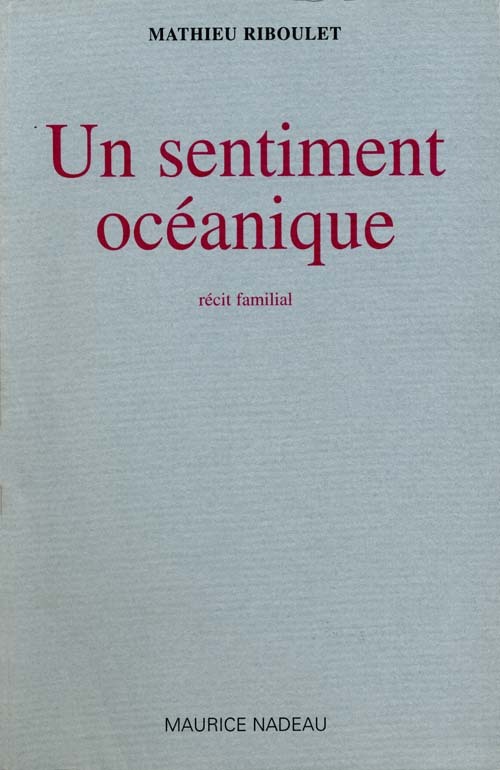 Un sentiment océanique