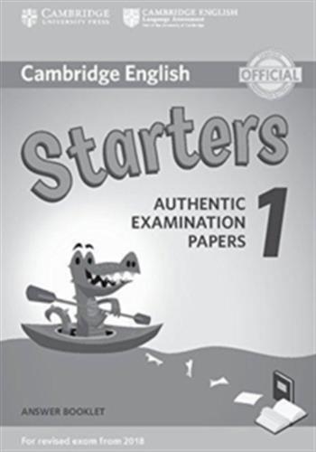 Cambridge english starters 1 for revised exam from 2018 answer booklet
