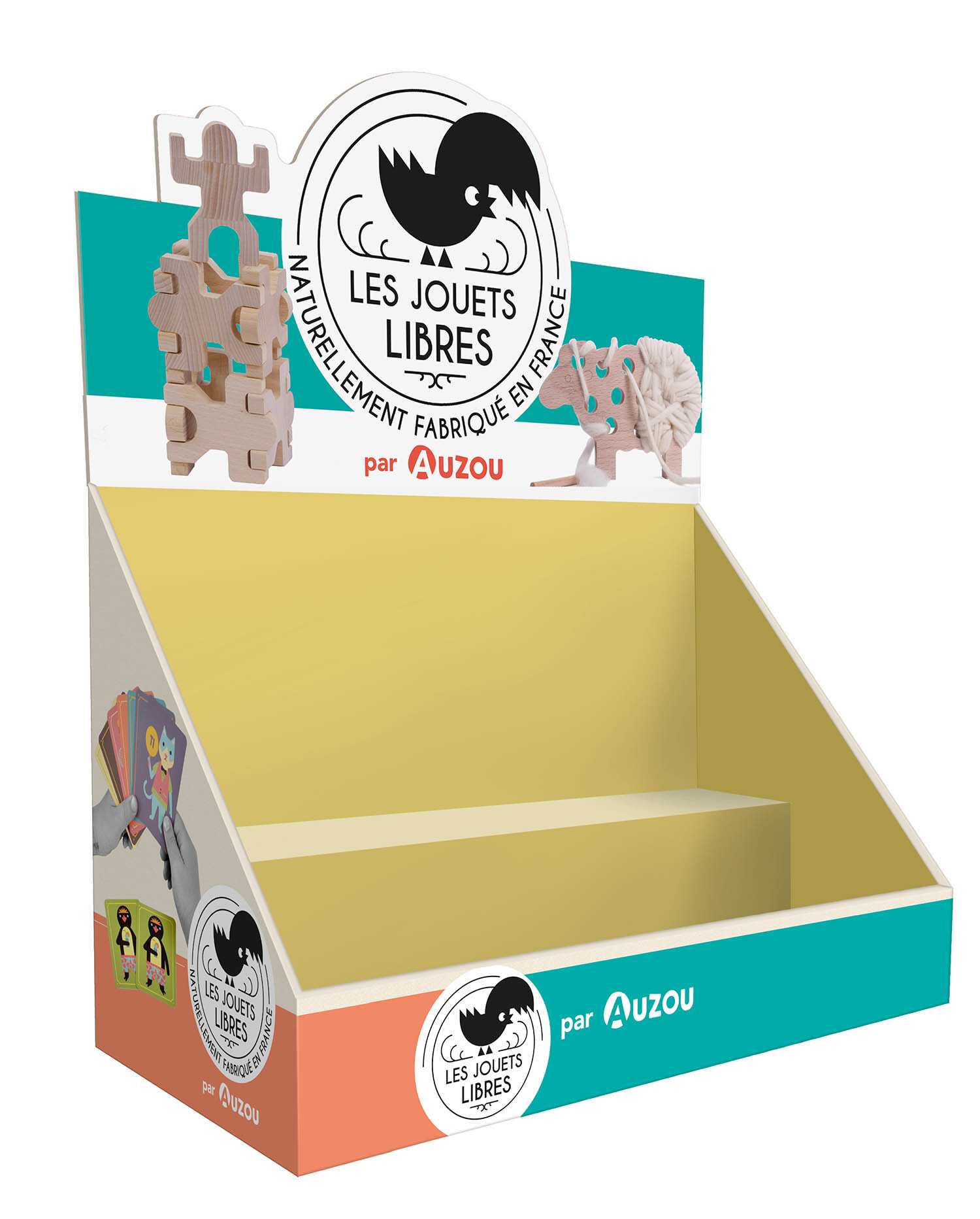 PLV DE TABLE VIDE À PLAT JOUETS LIBRES EN KIT