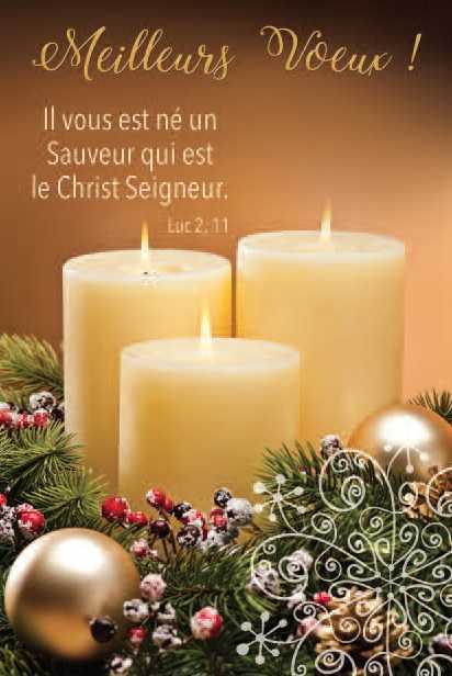 Lot de 10 - Carte Double Meilleurs voeux !