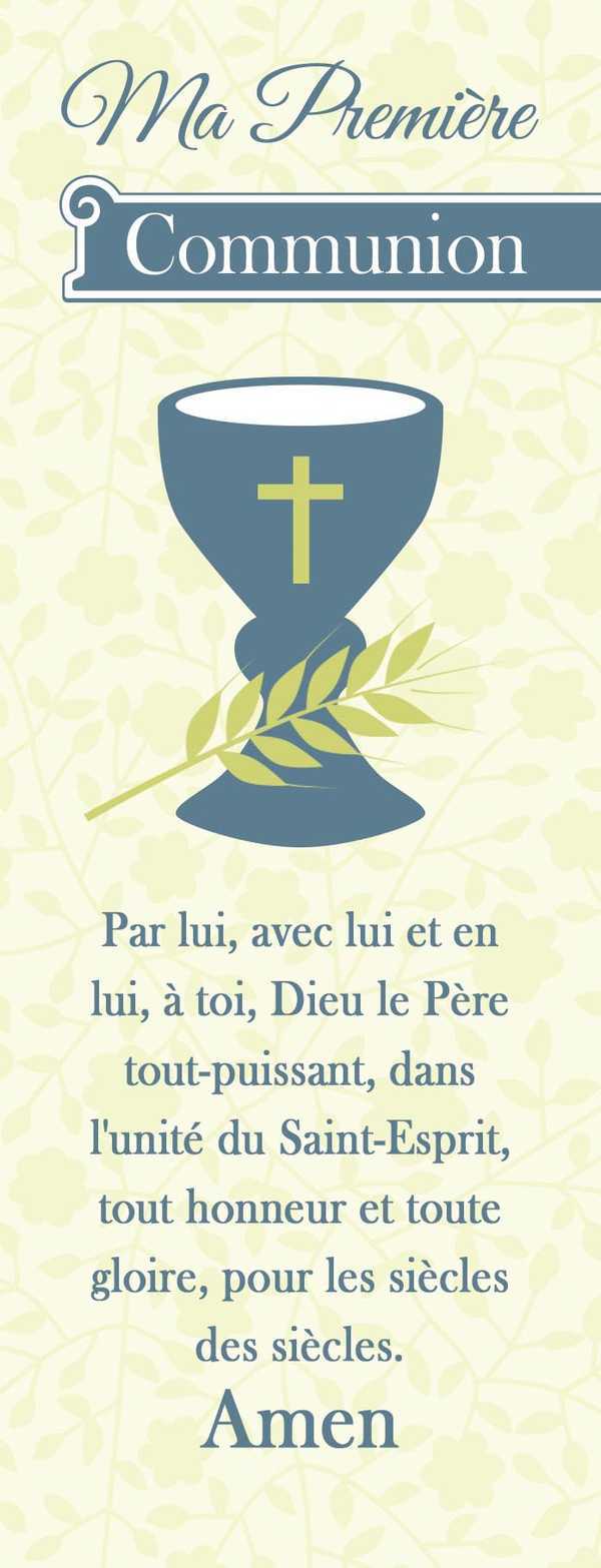Lot de 20 - Signet Ma première communion Vintage Par Lui, avec LuiCalice
