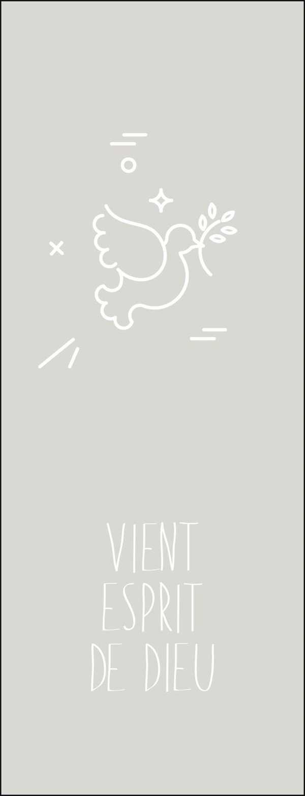 Lot de 20 - Signet Vient Esprit de Dieu