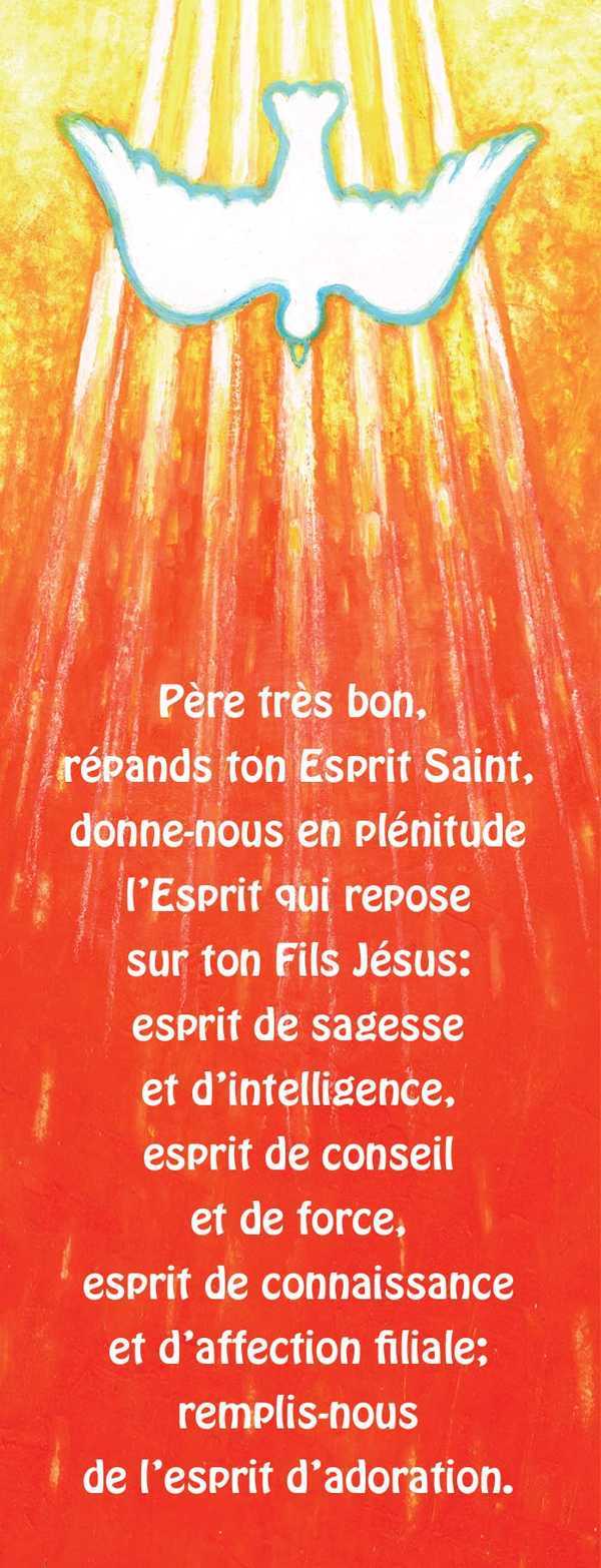 Lot de 20 - Signet Maité Roche Père très bon, répands ton Esprit Saint