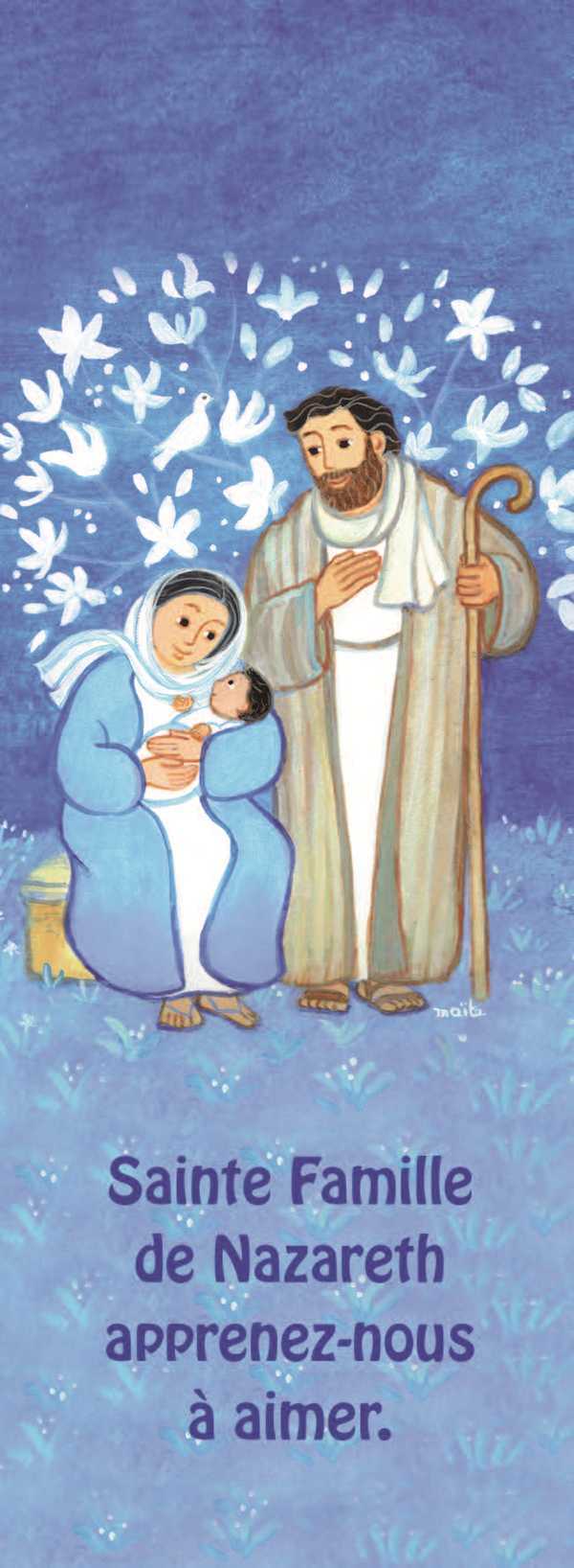 LOT DE 20 - Signet Sainte Famille de Nazareth, apprenez-nous à aimer.  Maïté Roche