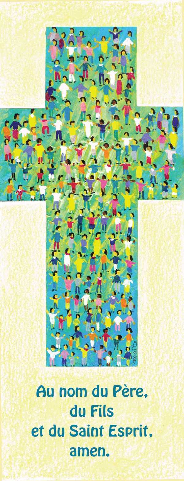 Lot de 20 - Signet Maité Roche Au nom du Père, et du Fils