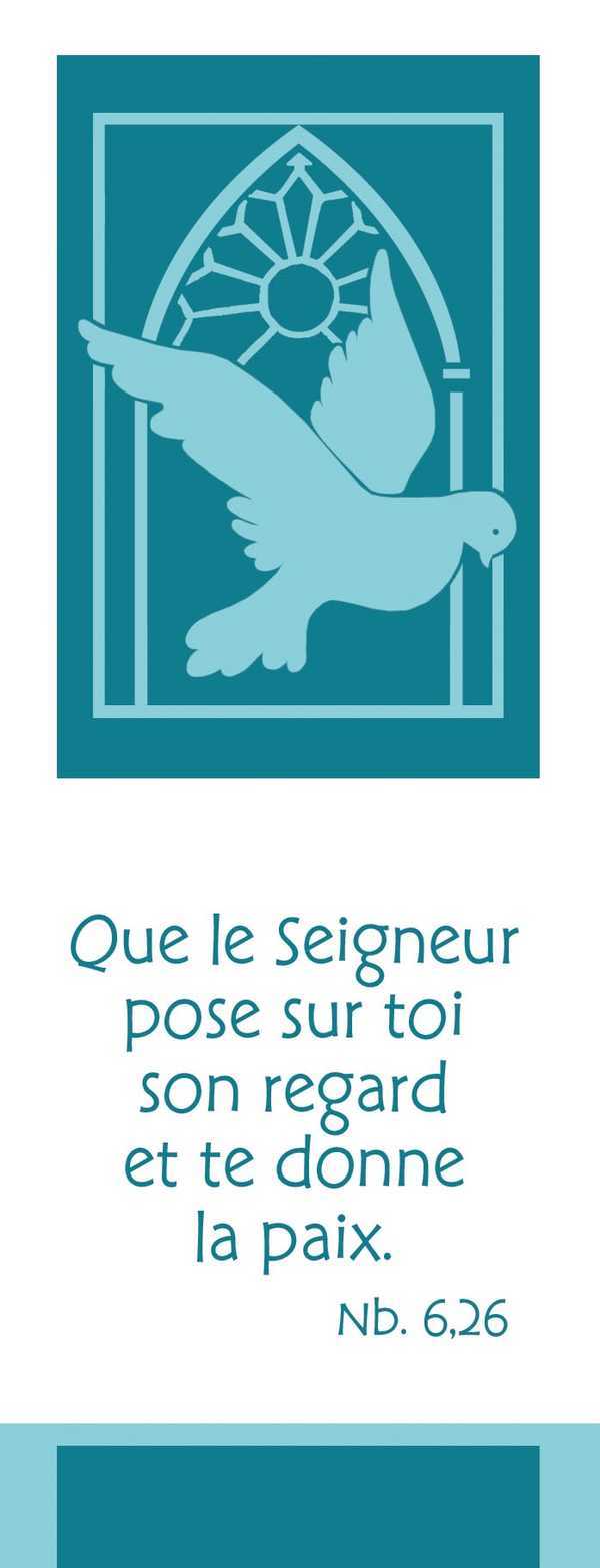 Lot de 20 - Signet Symbole Que le Seigneur pose sur toi
