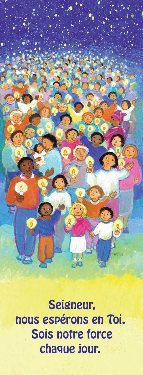 Lot de 20 - Signet Maité Roche Seigneur nous espérons en toi