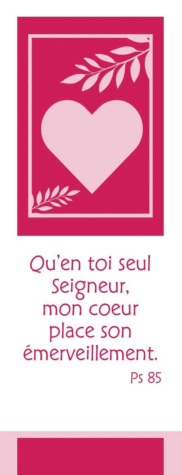 Lot de 20 - Signet Symbole Qu'en toi seul Seigneur