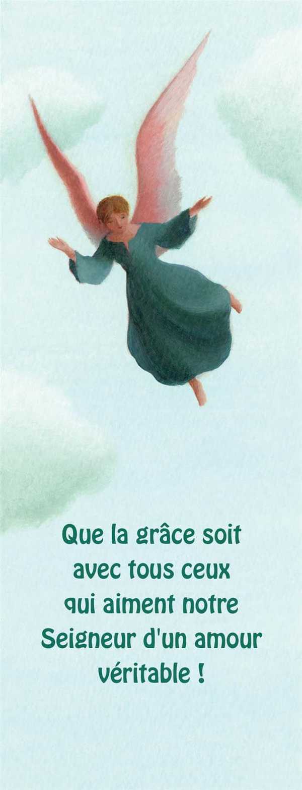 LOT DE 20 - Signet Que la grâce soit avec tous ceux qui aiment notre Seigneur d'un amour véritable ! – E.Puybaret