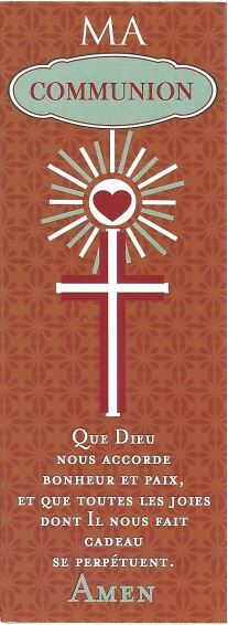 Lot de 20 - Signet Ma communion