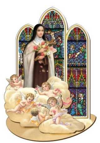 Sainte Thérèse - Saint en bois à assembler (taille 12 cm)