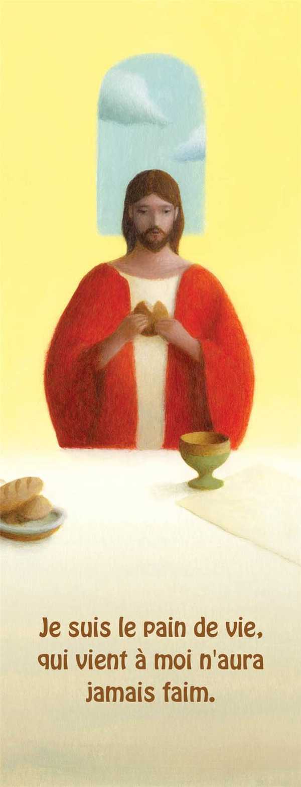 LOT DE 20 - Signet Je suis le pain de vie, qui vient à moi n'aura jamais faim. – E.Puybaret