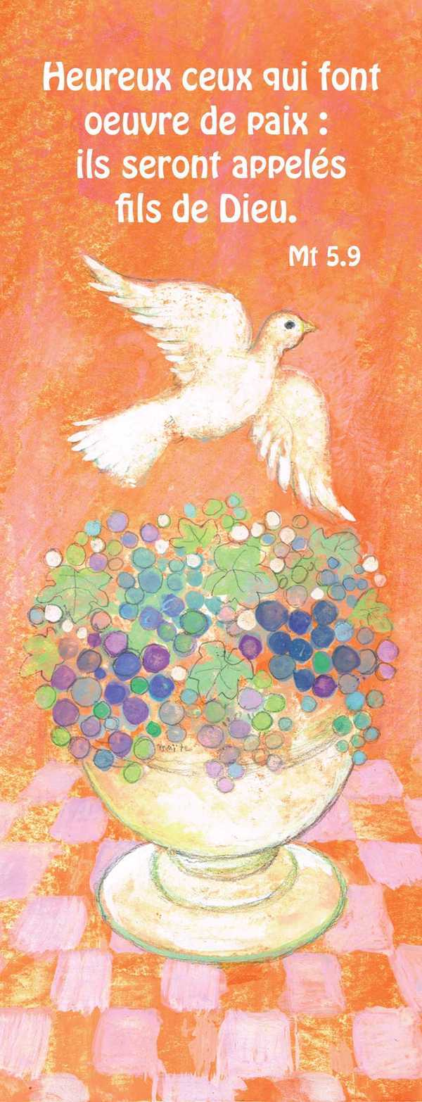 Lot de 20 - Signet Maité Roche Heureux ceux qui font