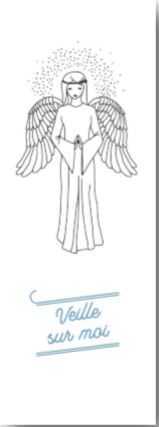 Lot de 20 signets Veille sur moi