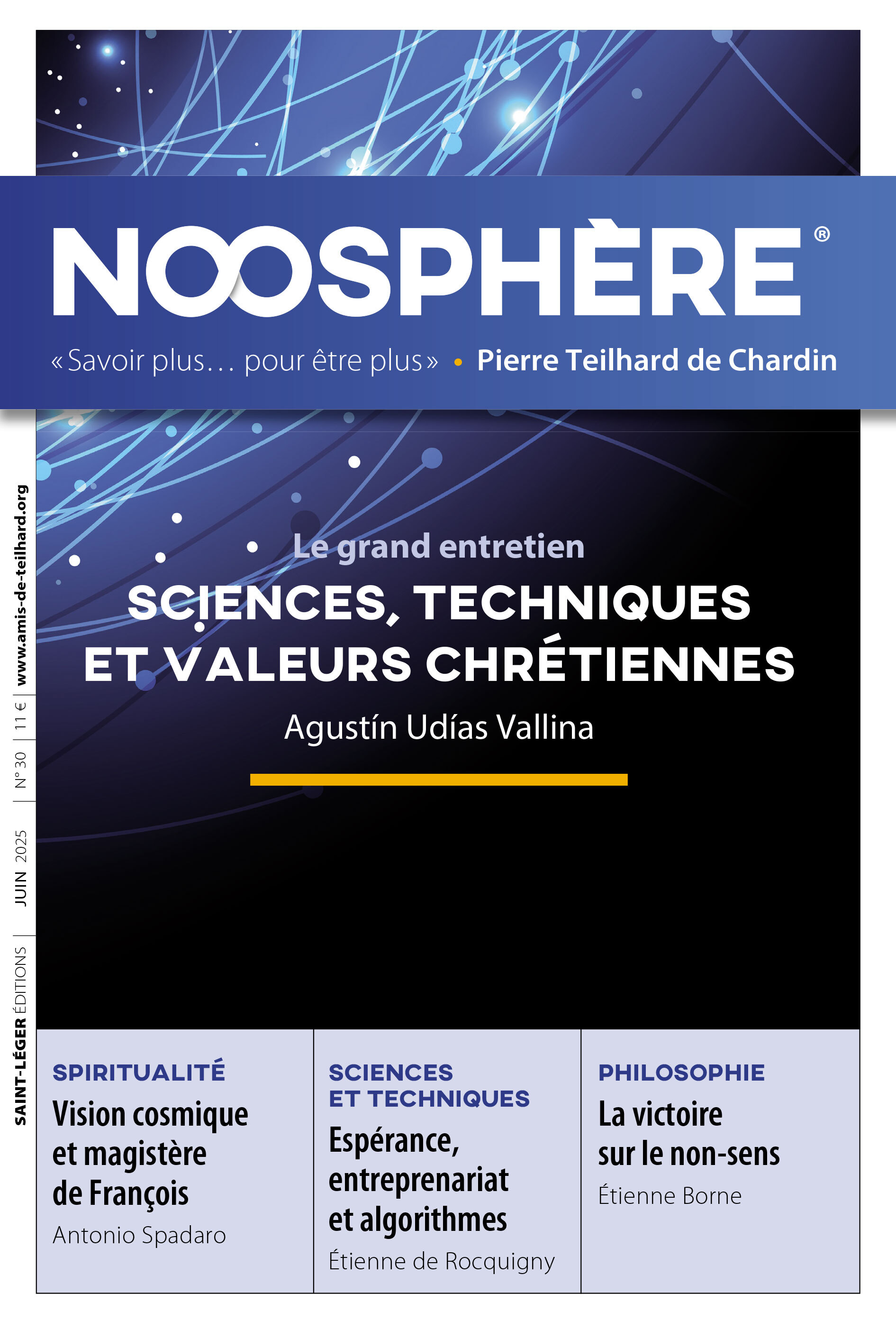 Noosphère N°30 - Sciences, techniques et valeurs chrétiennes
