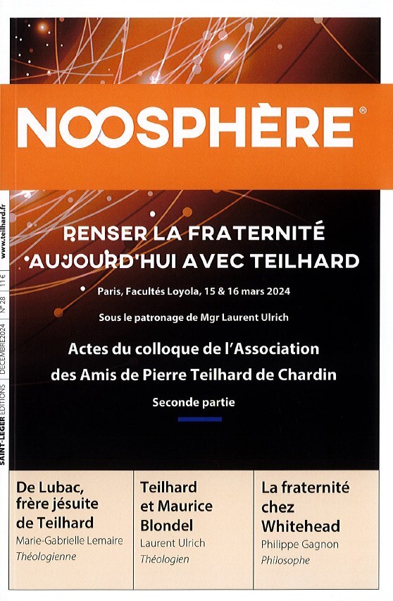Noosphère N°28 - Penser la fraternité aujourd'hui avec Teilhard