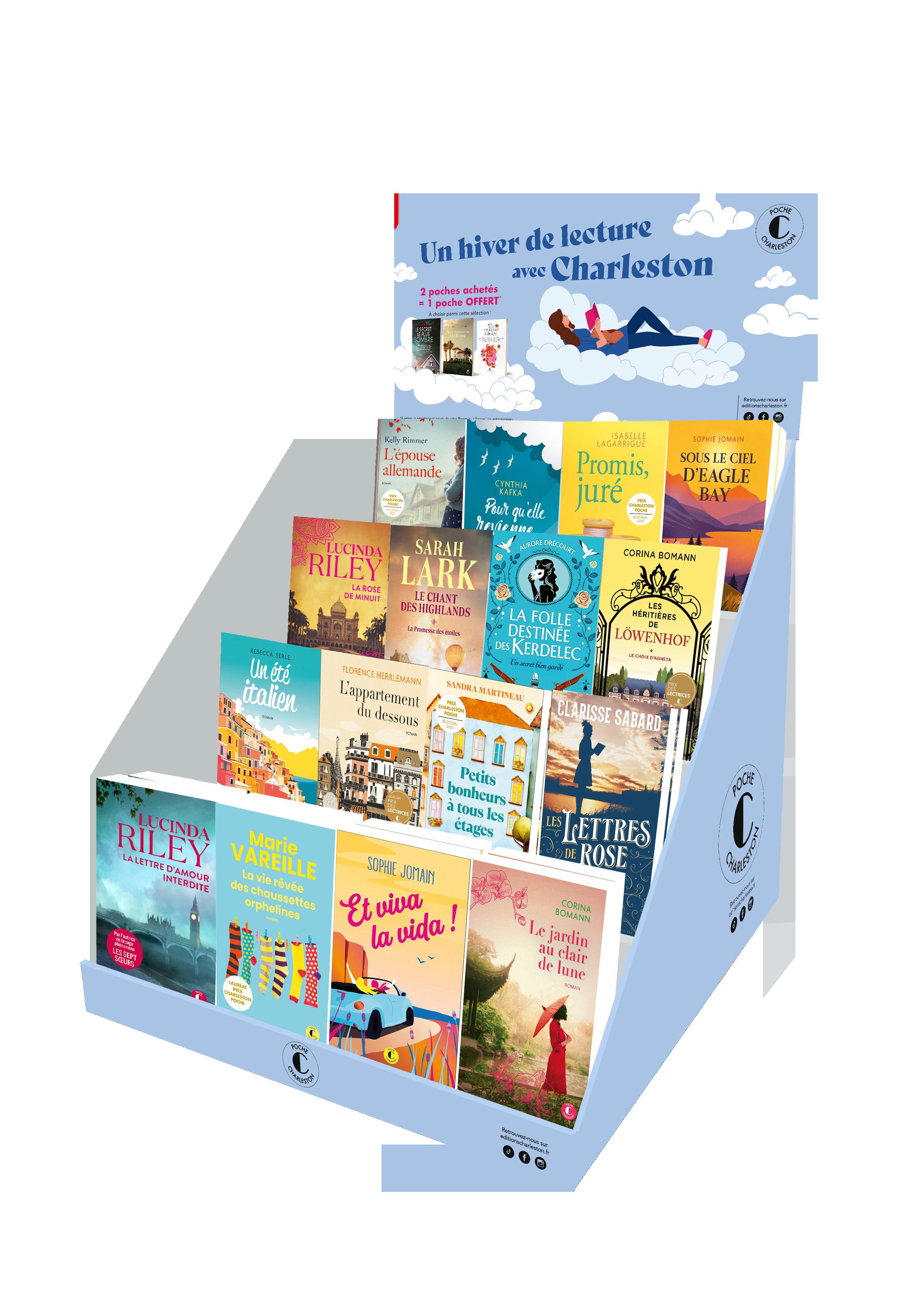 PLV comptoir 45 ex vide Charleston OP janvier 2026