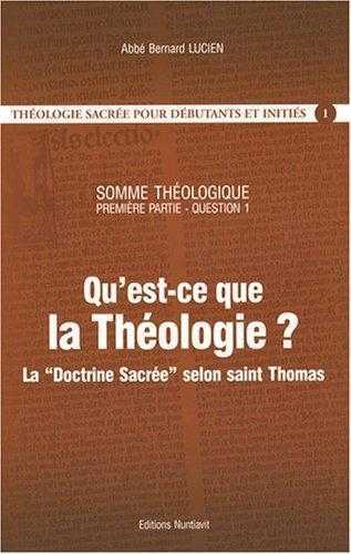 Qu'est-ce que la Théologie ?