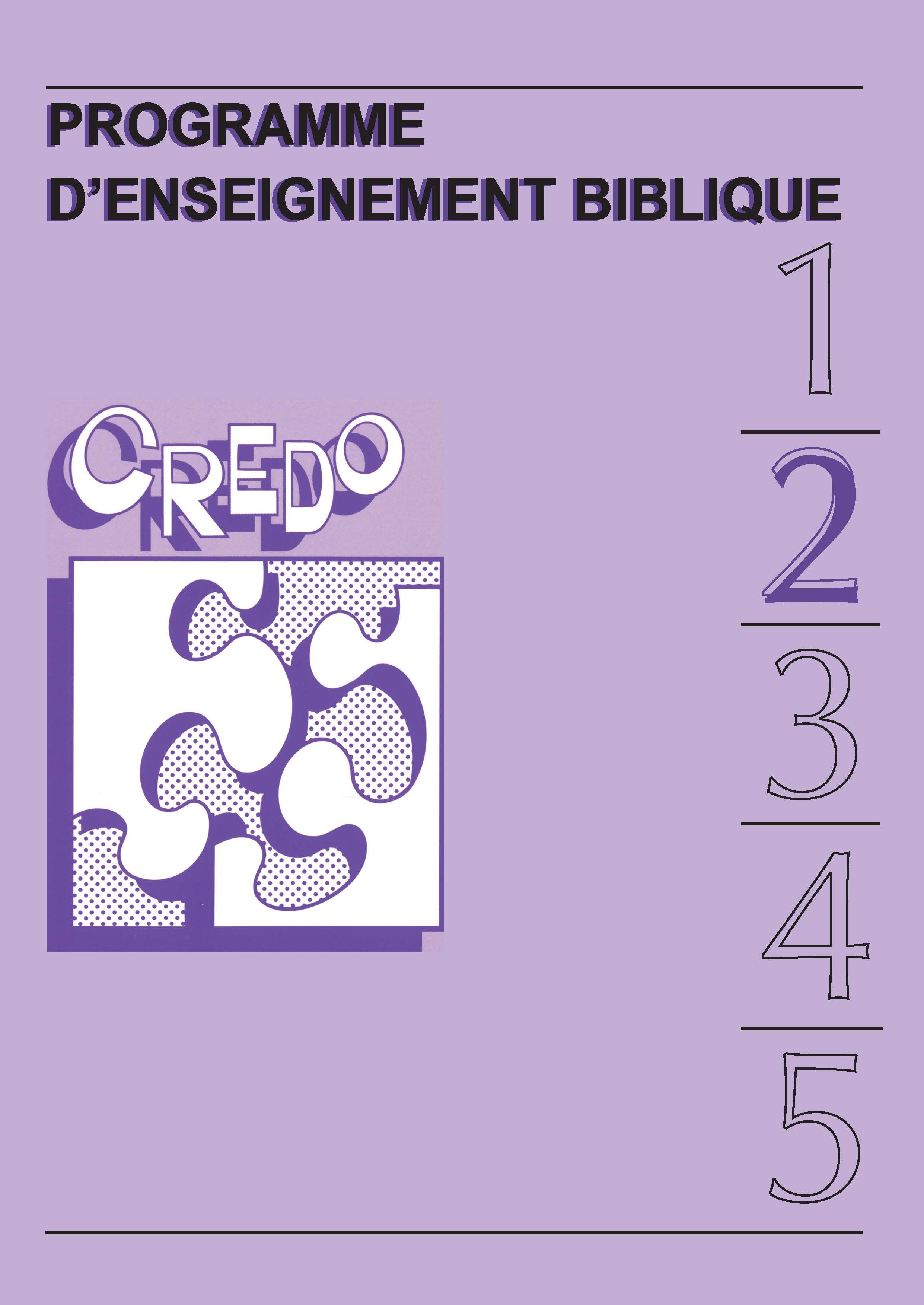 CREDO N°2 : Programme d'enseignement biblique