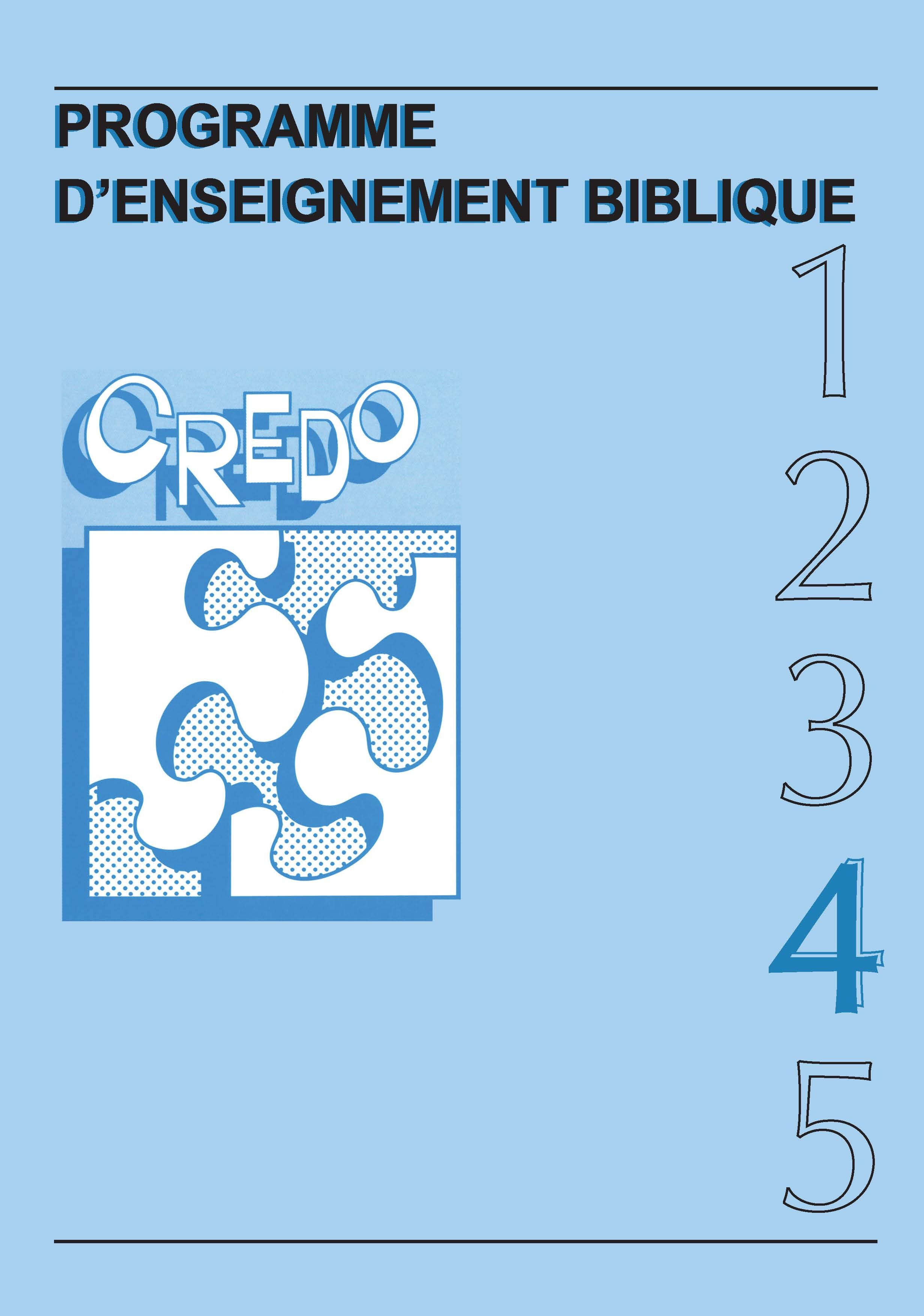 CREDO N°4 : Programme d'enseignement biblique