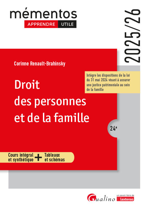 Droit des personnes et de la famille