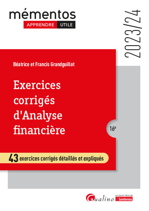 Exercices corrigés d'analyse financière