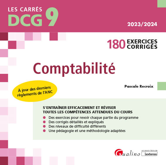 DCG 9 - Exercices corrigés de Comptabilité