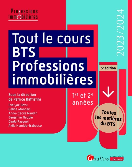 Tout le cours BTS Professions immobilières