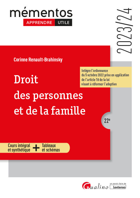 Droit des personnes et de la famille