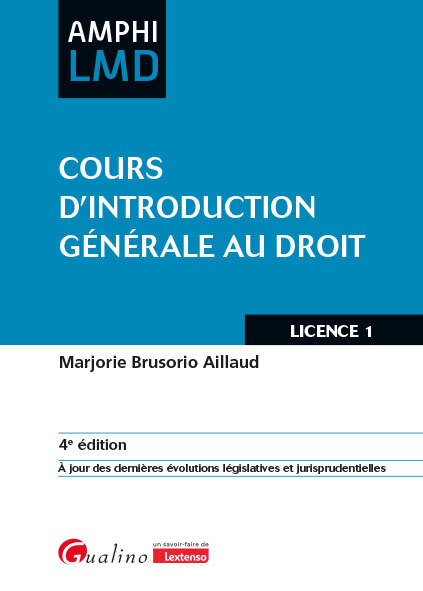 Cours d'introduction générale au droit